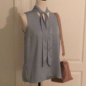 Teal gray blouse